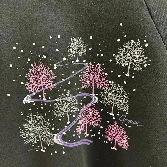 Vintage Winter Trees Crewneck Large - Picture 4 of 7